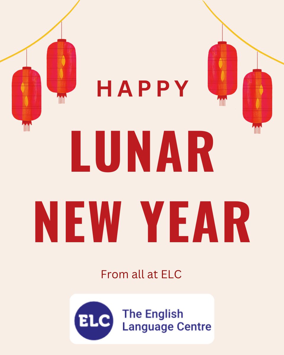 🧧 Happy Lunar New Year from ELC! ✨

Wishing our students and partners a joyful celebration and a year filled with good fortune, new opportunities, and meaningful connections.

#ELCBrighton 
#ELCSchools 
#ELCGroup 
#ELCFamily
#LunarNewYear