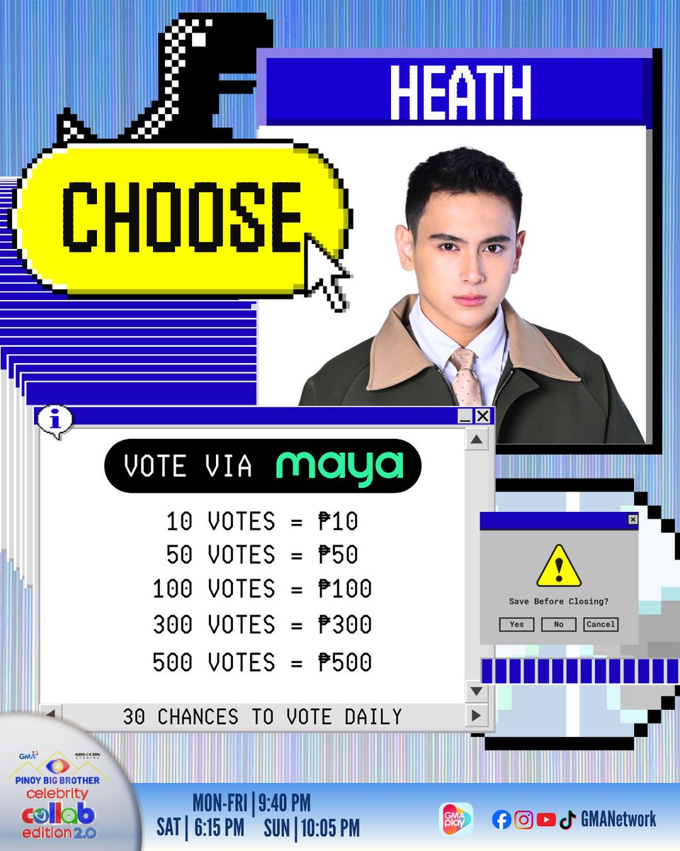 It's time to save your favorite Housemate—SAVE HEATH! 🙌💙

Watch #GMAPBBCollab on weeknights at 9:40 PM, Saturdays at 6:15 PM, and Sundays at 10:05 PM on GMA Network.

For PBB All-Access Livestream, visit: GMANetwork.com/PBBLivestream