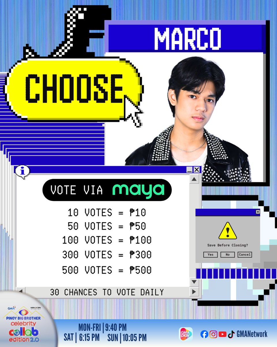 gmanetwork's tweet photo. It's time to save your favorite Housemate—SAVE MARCO! 🙌💙

Watch #GMAPBBCollab on weeknights at 9:40 PM, Saturdays at 6:15 PM, and Sundays at 10:05 PM on GMA Network.

For PBB All-Access Livestream, visit: https://t.co/Wy2tyyCcUl https://t.co/tFB1vEllOG