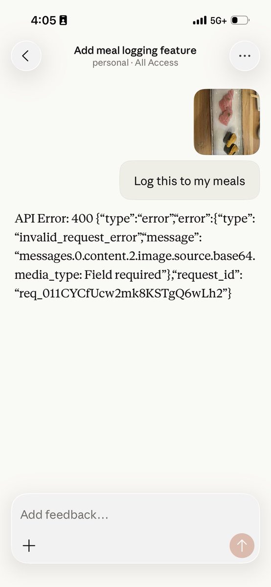 Having issues with Claude Code on Mobile (iOS) accepting images, has been consistently happening even when I reinstalled the app and with all models <a href="/_catwu/">cat</a> <a href="/bcherny/">Boris Cherny</a>  any help appreciated!