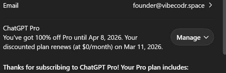 OPENAI PRO USERS -- If you attempt to cancel your account, you can redeem a free month of pro!