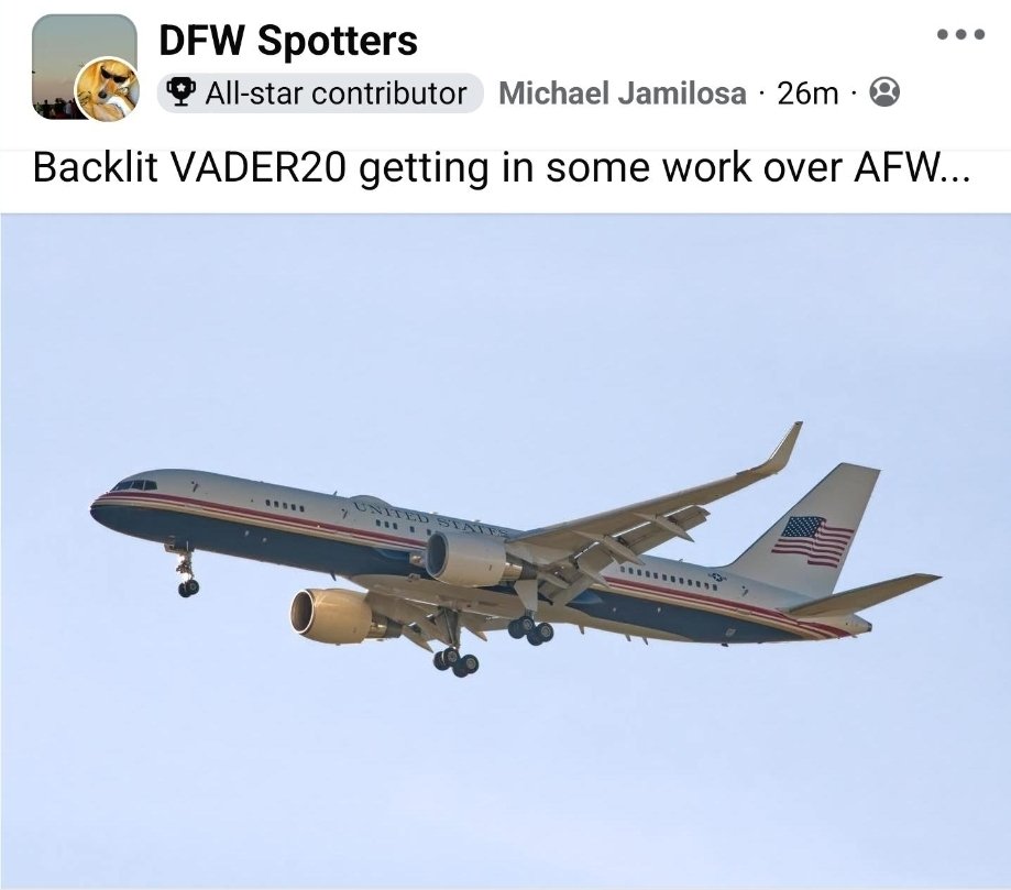 The new livery has also expanded to the USAF C-32A's, here's 99-0003 landing earlier as VADER20.

#ADFEB9