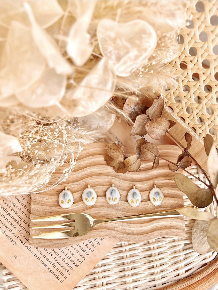 くすんだ水色が可愛いんですｯｯ🩵𓂃⚮̈⸒⸒