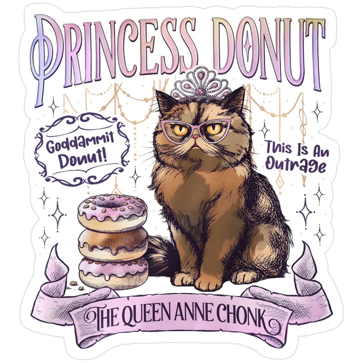 HugAlyssa's tweet image. Hubby is a huge fan of #DungeonCrawlerCarl so I made him a #princessdonut crochet loaf cat ☺️ 

*the drawing of Princess Donut isn’t mine, just using as a reference picture.
