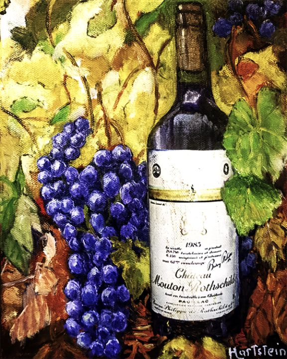 Art of the Day! "Fine Grapes, Fine Wine". Buy at: ArtPal.com/michaelhartste…