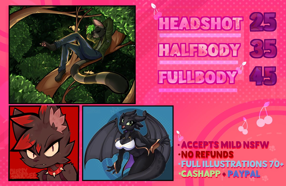 🍒cherry - comms open tweet media