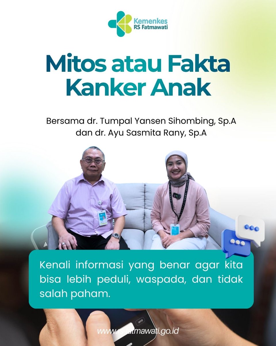 Mitos atau fakta? 🤔
Masih banyak informasi keliru tentang kanker anak yang beredar di masyarakat. Padahal, pemahaman yang benar bisa membantu kita lebih peduli, tidak memberi stigma, dan mendukung proses penyembuhan anak-anak pejuang kanker 💫