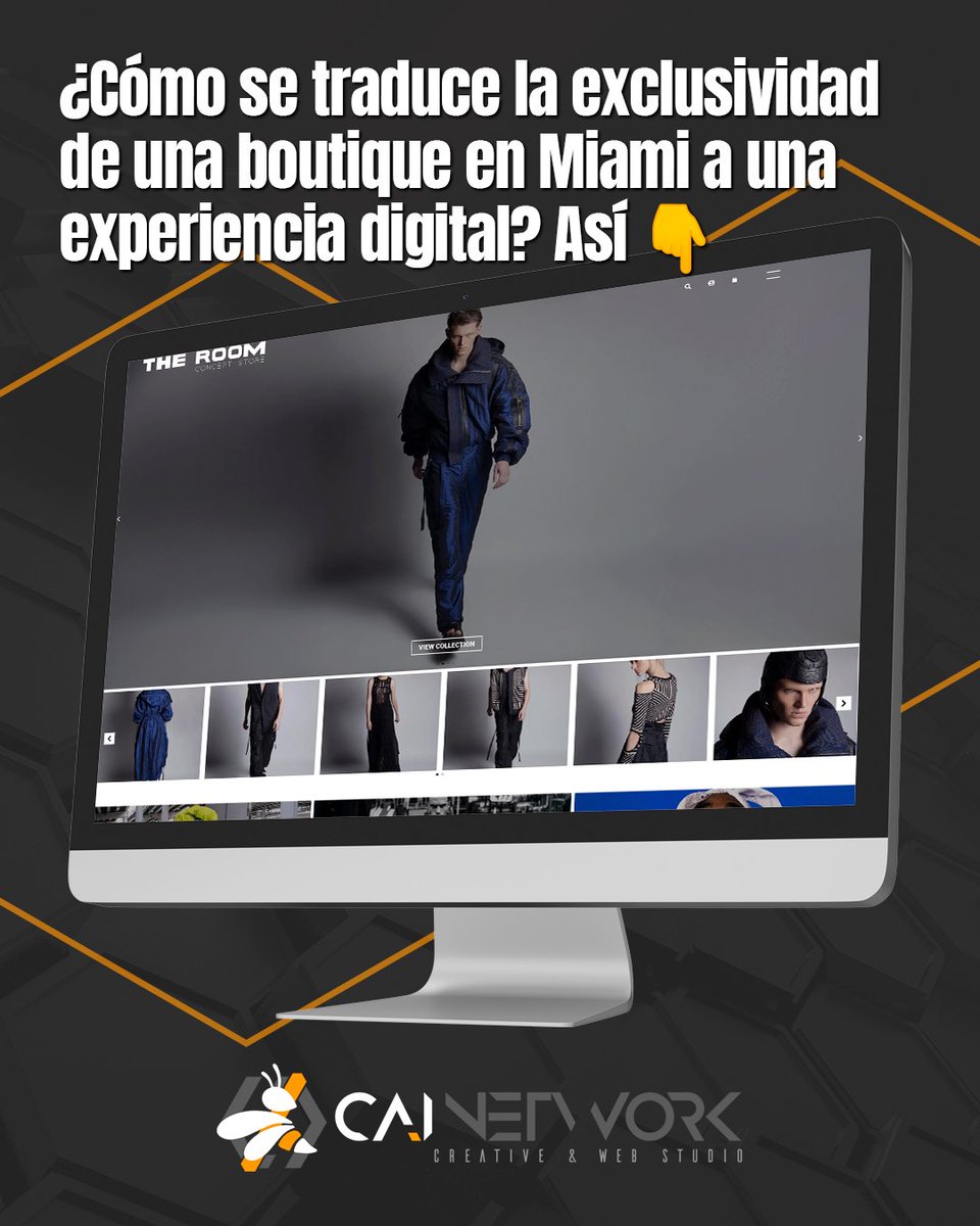 Cainetwork's tweet photo. Proyecto destacado en Miami 🌆 Desarrollamos el sitio web de The Room Concept Store, boutique de moda exclusiva y diseñadores internacionales en Downtown Miami 🛍️

Interfaz contemporánea, UX pensado para la exploración visual y herramientas reales de captación de clientes. https://t.co/6K67NVMi0d