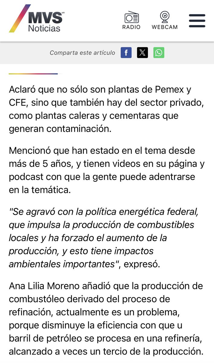 Siguen las contingencias ambientales en la CDMX.

Ya desde el confinamiento por el Covid, quedó claro que aún sin coches circulando en la CDMX se rebasaban los límites permitidos.

Nadie en el gobierno quiere hablar de la termoeléctrica de Tula que quema combustóleo… 👇