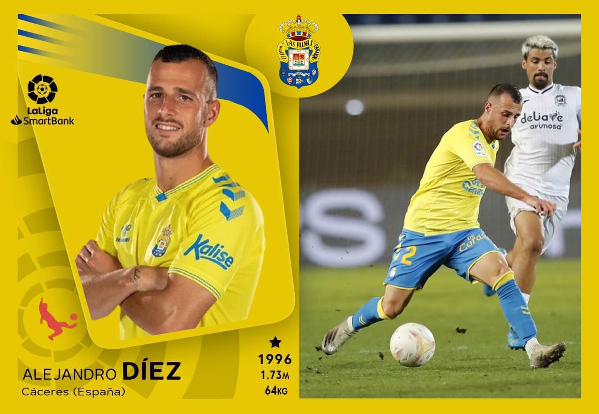 #MemoriaUDLP
Hoy cumple 30 años Alejandro Díez Salomón "ALE DÍEZ", 17/02/1996, Cáceres. El lateral derecho llegó a la <a href="/UDLP_Oficial/">UD Las Palmas</a> en agosto del 2020, procedente del Extremadura. Jugó un total de 32 partidos en sus 2 temporadas en la UD (29 partidos de liga y 3 de Copa del Rey).
