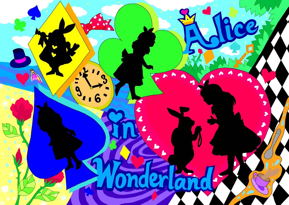 利用者さんのイラスト紹介～ 今回はぬりえラボの線画を使用させて頂き