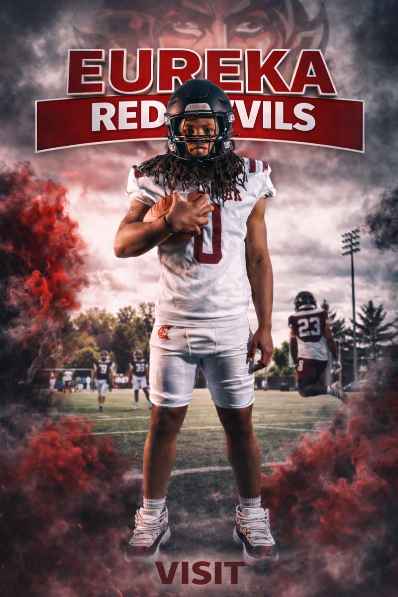 Big time player on campus today #BringTheJuice🏴‍☠️ #WeAreEC Come be apart of #TheRedDevils <a href="/EC_RedDevils/">Eureka College Football</a>
