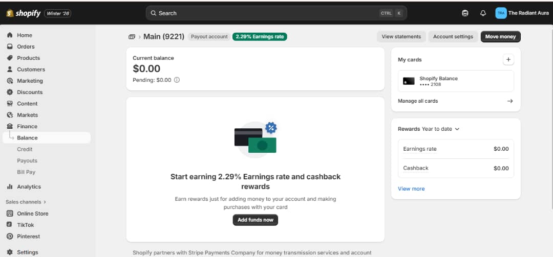 Amirlester23's tweet photo. Serious about Shopify?
Proper Payments & Balance setup + KYC = stable operations.
Eligible stores may receive 1โ3 business day payouts.
๐ฉ Telegram: @Biz_Engine
๐ WhatsApp: +14129153134
#ShopifyBalance #ShopifyPayments #ShopifySetup #Ecommerce #ShopifyStore #ShopifyPayout https://t.co/9KFbObnRVl