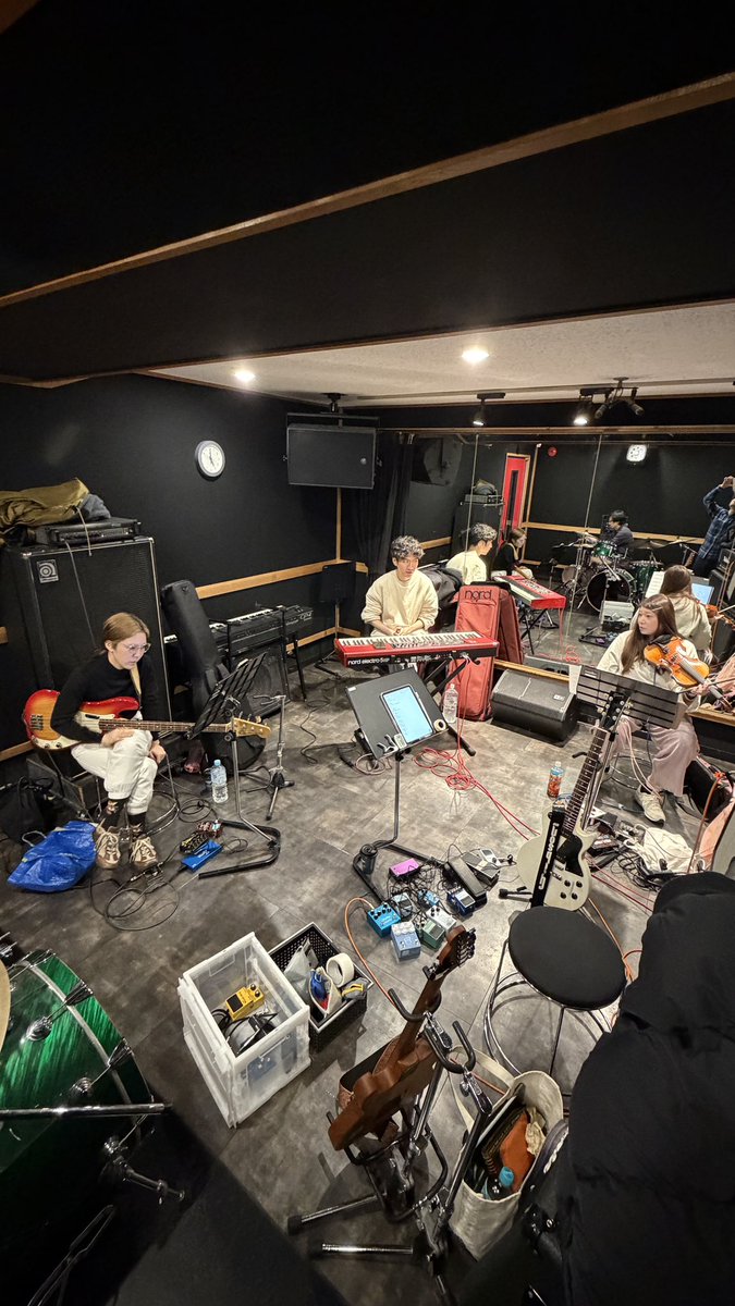 We had rehearsal for the live show yesterday.