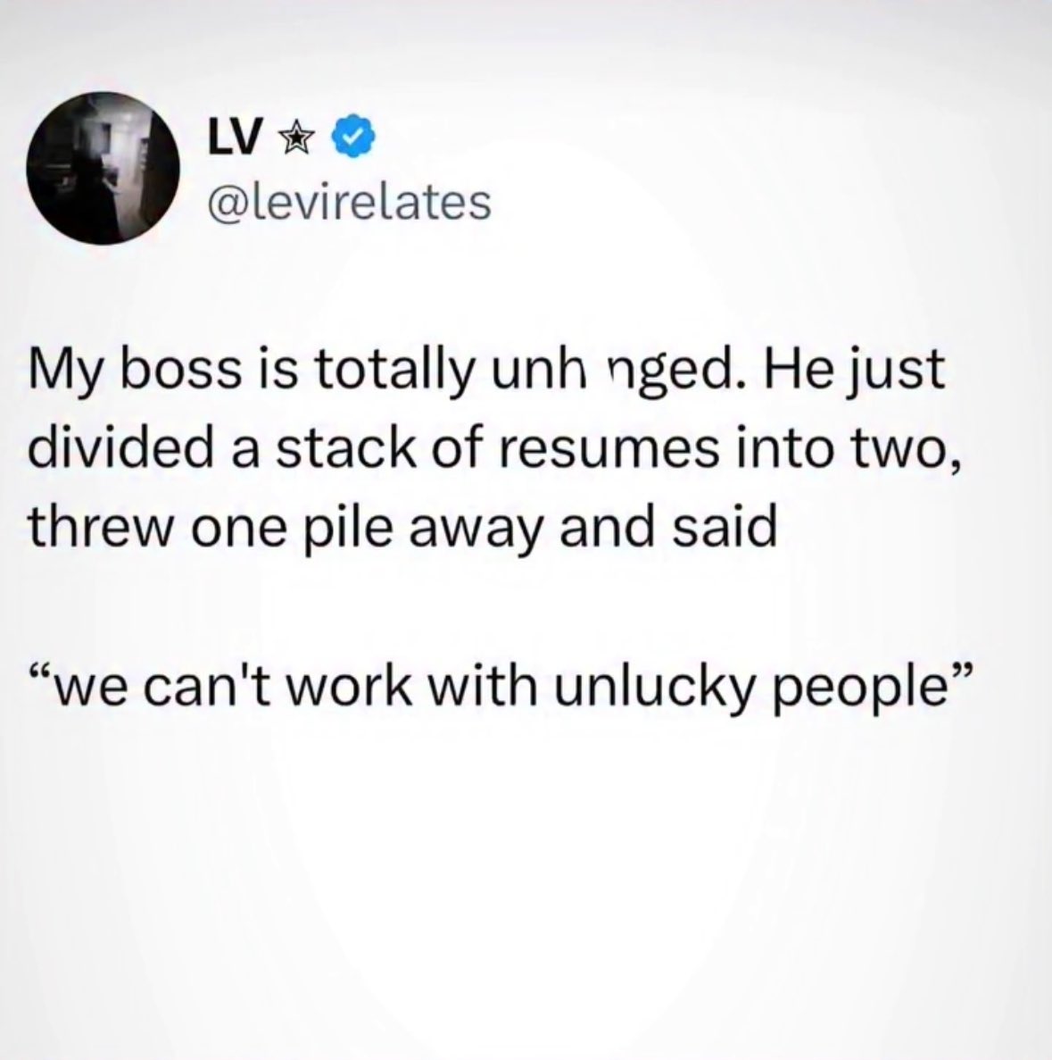 RL_CC's tweet photo. Too many resumes https://t.co/x1qQdpKAO3