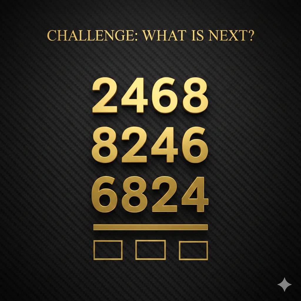 What number comes next in the sequence?

solve it.