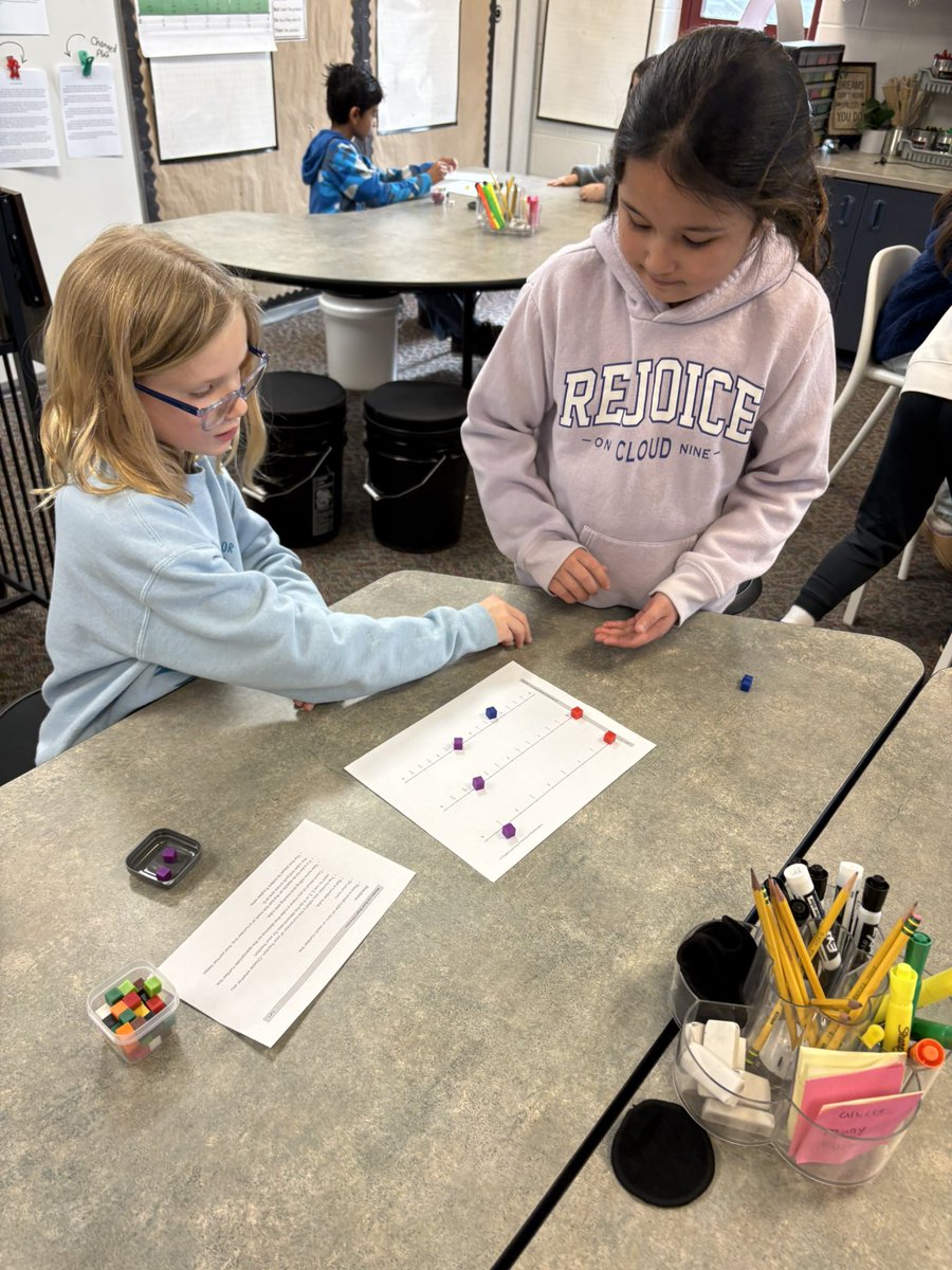 PVWollberg's tweet image. Playing a new game that helped us to better understand fractions. We learned about the similarities and differences of counting fractions vs counting whole numbers. #pvlearns #mathisfun #fractions