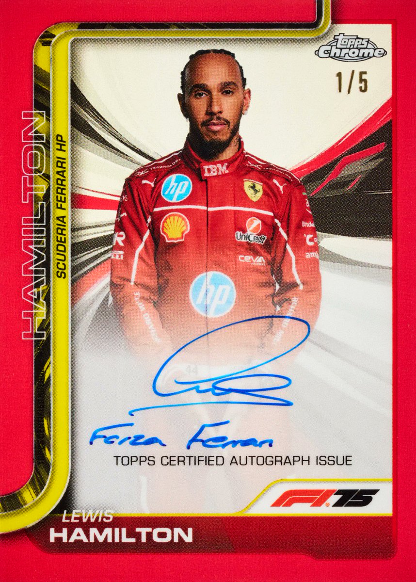 🏎️【FORMULA 1 2025 TOPPS CHROME HOBBY】 フォーミュラ1レーシング