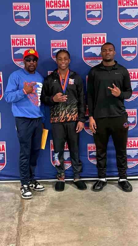 CoachD0489's tweet photo. Had two guys make the NCHSAA 6A Track &amp; Field State Championship. One walked away as a 3rd place Champion in the 55 meter hurdles with a time if 7.86. Outdoor Season currently loading. Bobcat Nation! https://t.co/Opqd57wuLh