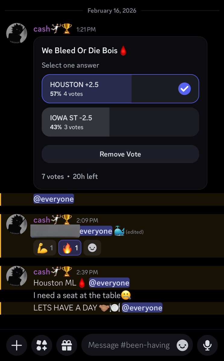ezslates's tweet photo. LOCK OF THE DAY ®️
Houston +2.5 🩸 https://t.co/w1ZaSZV6bP