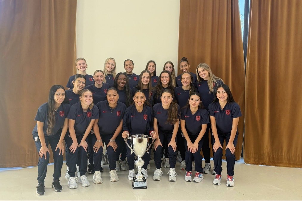 gianna_hanf's tweet photo. U17 MIMA Cup Champions 🏆 
Beyond blessed to represent the USA with this group of girls! 🇺🇸 Thank you @USYNT for such an amazing experience! 

@TopDrawerSoccer @PrepSoccer @TheSoccerWire @MFAGirlsAcademy @NBC_GirlsSoccer @ECNLgirls https://t.co/13HzJJjHrB