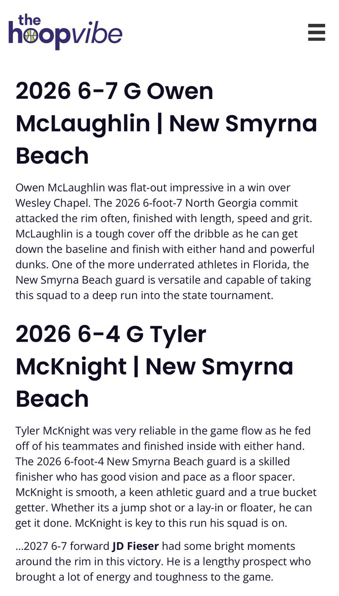 New Smyrna Beach High School Basketball tweet media