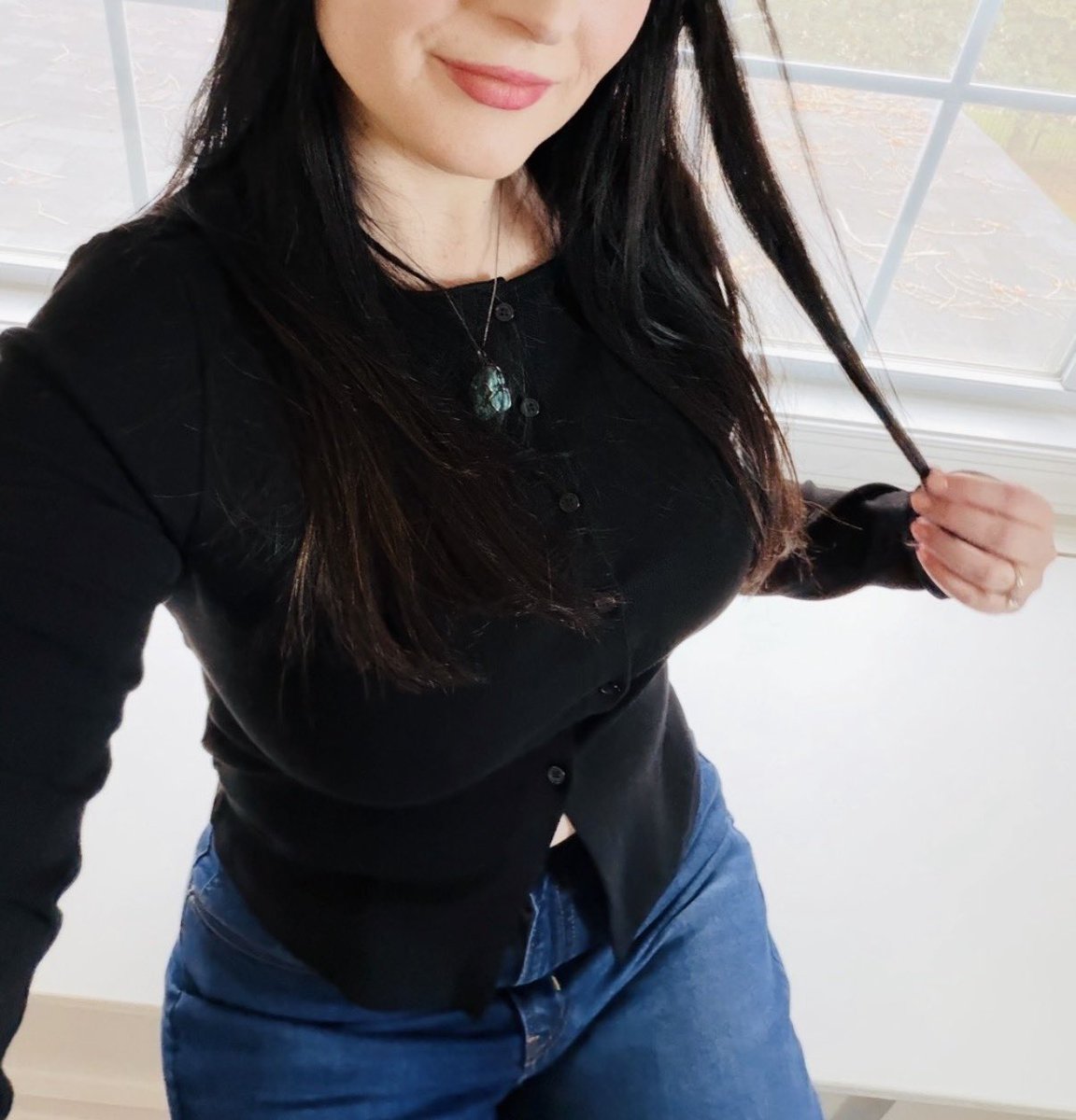 I can ruin you just as easily in a cardigan and jeans as I can in leather and lace.