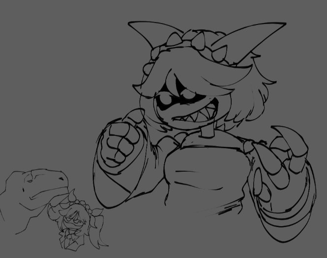 HOLY CRAP 
SHE'S A CARNOTAURUS!!!
RUUUUN!!!