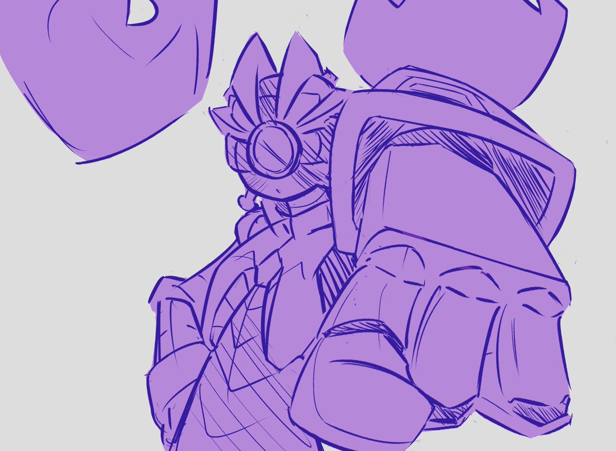 lo dejo en boceto por ahora, la perspectiva del brazo me mata xd