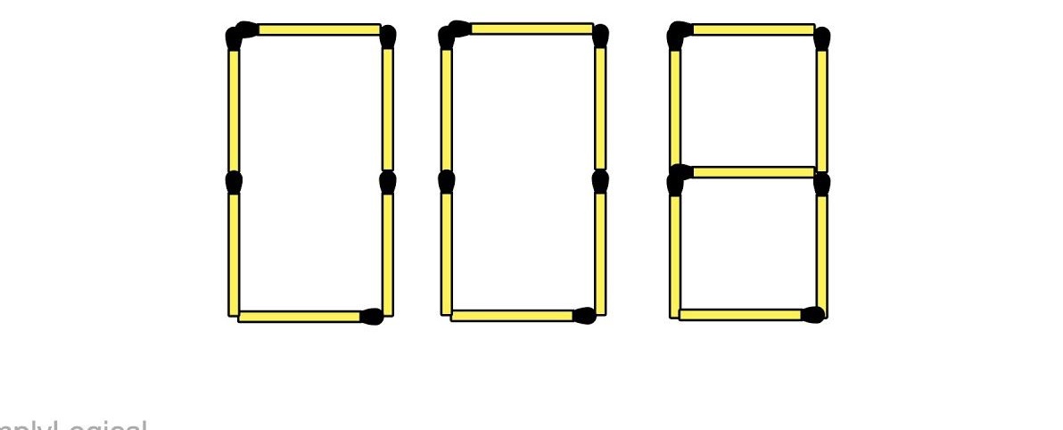 Tell me the biggest number by moving 3 stick 

Only 1 percent will succeed