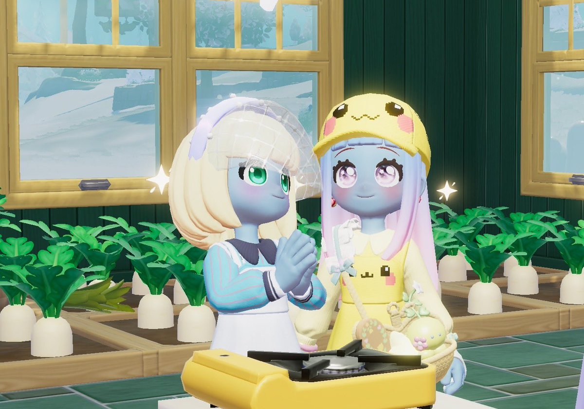 kerotter_a's tweet photo. 今日もみおぴとピア活した！
みおぴ初めてのお料理！(*´﹃｀*)
家の中で作物育ててるのやばいなと思ったけど、木まで植えてた。( ˙꒳​˙  )
たのちかった。

#ハートピア https://t.co/pCRfNZEUix