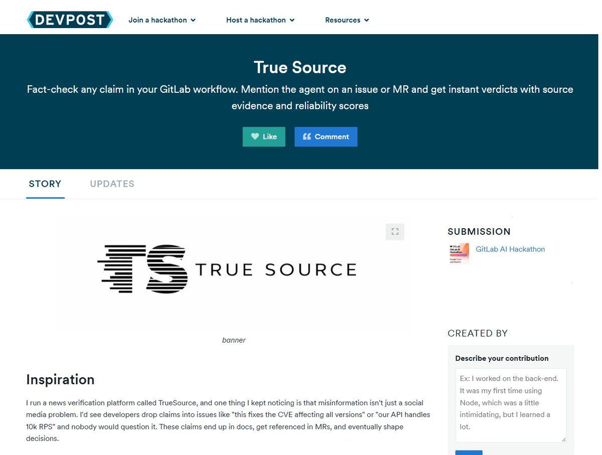 True Source tweet media