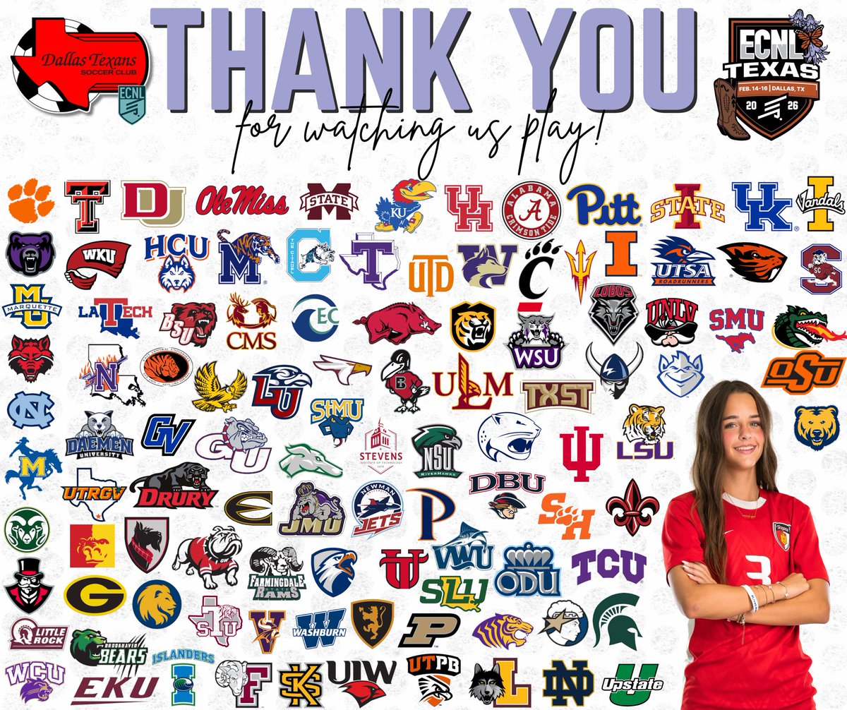 MKaipus13's tweet photo. Thank you to all the coaches who came to watch me and my team this weekend at ECNL Texas! https://t.co/A4790zz5G0