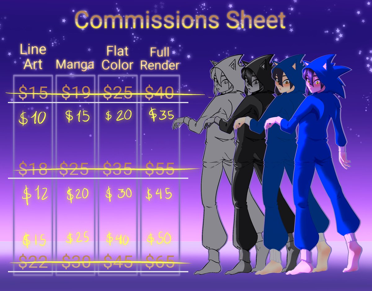 discount on all commission options!! 🐈‍⬛✨
#DigitalArt #ArtistOnX #Ilustración #Illustration #Fanart #OriginalCharacter #OC #SupportArtists #SmallArtist #BuyArt #IndieArtist #FreelanceArtist