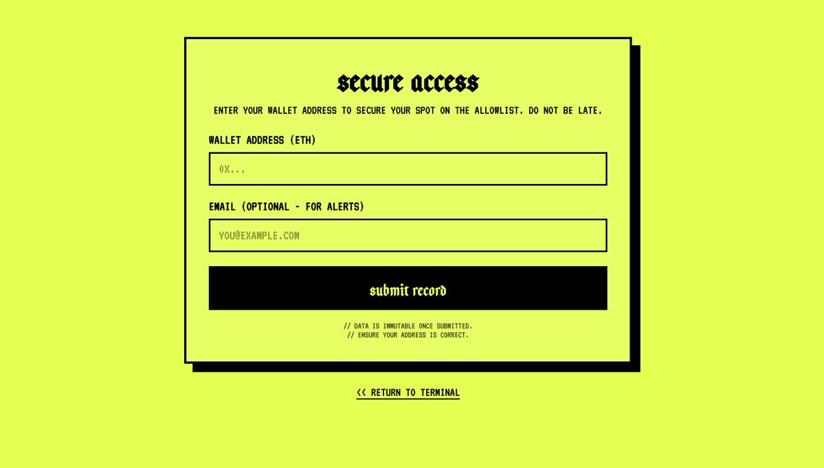 💀 𝖉𝖊𝖆𝖙𝖍 𝖆𝖓𝖉 𝖙𝖆𝖝𝖊𝖘 💀

alllowlist signup is live. 

lenk below