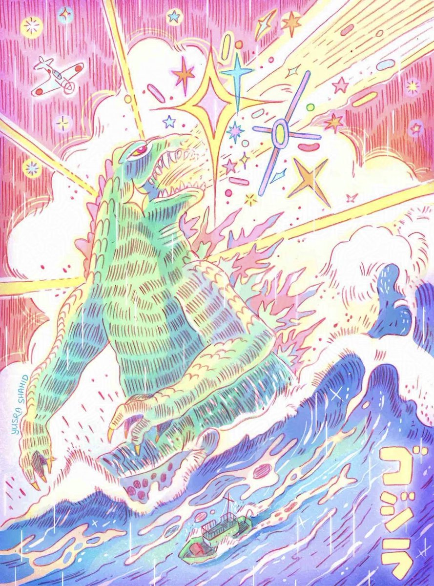 GODZILLAAA ૮ ˙Ⱉ˙ ა🦖✨🌈