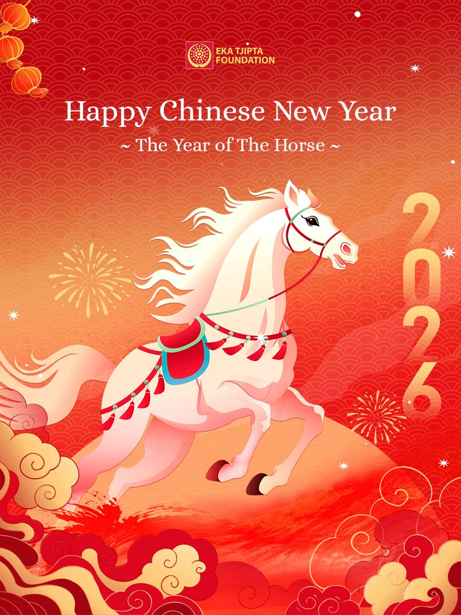 Selamat Tahun Baru Imlek 2026. Semoga kemakmuran, kebahagiaan, dan kesejahteraan di tahun kuda api selalu menyertai kita. 

#TahunBaruImlek
#ChineseNewYear
#EkaTjiptaFoundation