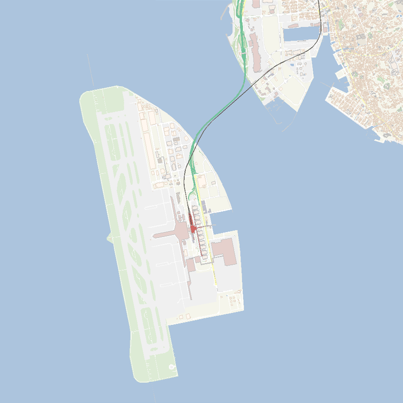 【#地理好きさんへの挑戦状 再】
ここはどこの地図でしょう？

「#空港マップ」だけで日本の地域（空港🛫）を当ててください。皆様のご挑戦をお待ちしております！