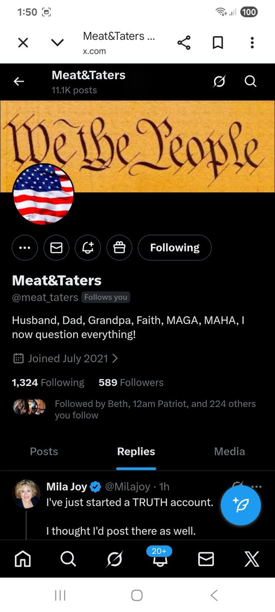 Two smaller accounts wanting to get more friends 
<a href="/meat_taters/">Meat&Taters</a> 
<a href="/Rose135509/">Next Gen Patriot</a> 
F&amp;R
💪🫶💯🇺🇸