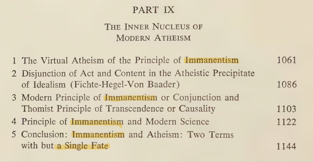 I cannot overstate the significance of immanentism as a key weapon of ...