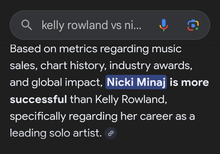 Just bitter &amp; jealous since Destiny’s Child days. Nicki owned your flopped azz. <a href="/KELLYROWLAND/">KELENDRIA ROWLAND</a>