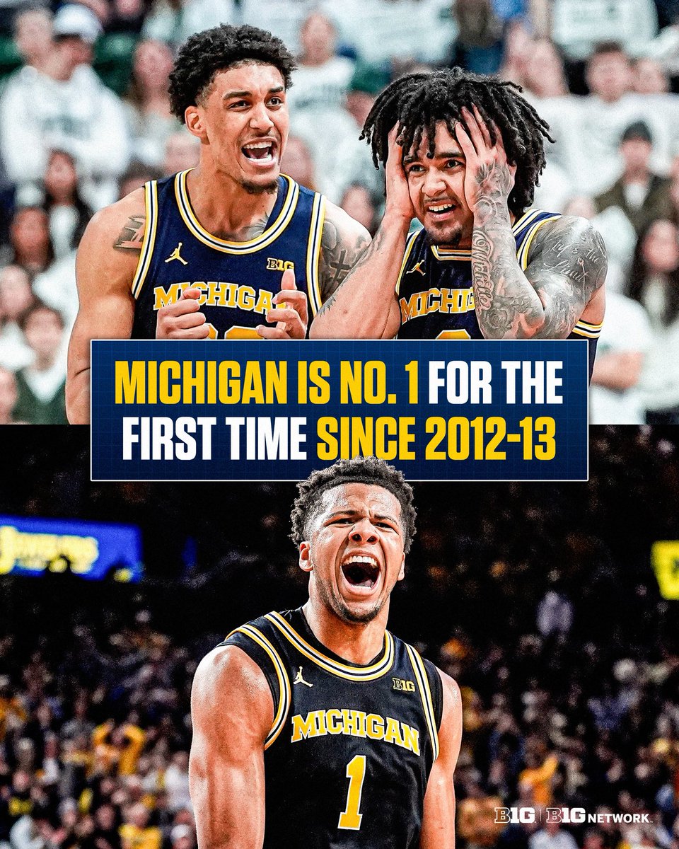 BigTenNetwork's tweet photo. It’s been a special season so far for @umichbball 〽️ https://t.co/c77cD3HMmP