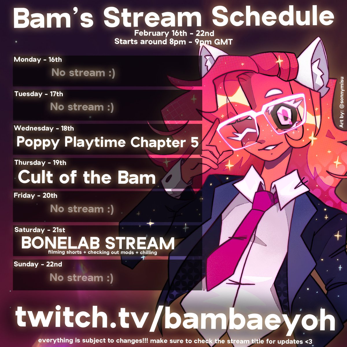 ✨STREAM SCHEDULE✨
