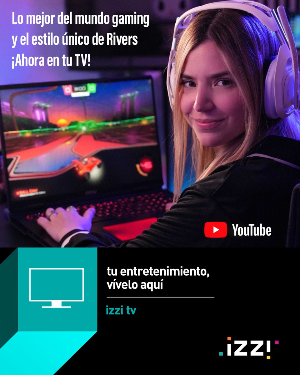 izzi_mx's tweet image. Ya hay nuevo video en YouTube @Rivers_gg dejando jugadas, risas y momentos imperdibles. ¡Dale play por #OnDemand! 🎮✨​

#NoMeLoPierdoEnizzi