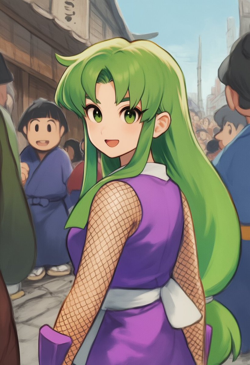 おはヤエちゃん☀ 街デート的な？ ギャラリー増えすぎ説 青髪もまた