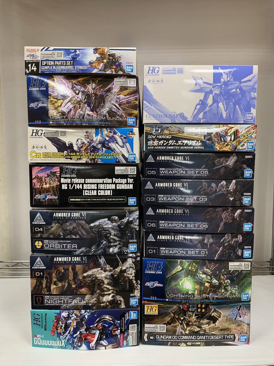 基地長です🫡 プラモデルを買い取りました！ 準備でき次第、販売開始し