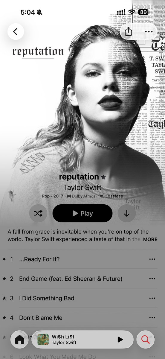 OutOfWoodsClear's tweet photo. ABSOLUTELY GORGEOUS #iOS26 #AppleMusic https://t.co/G7coREnfFa