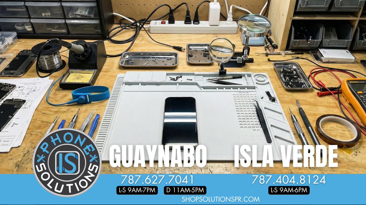 ISpuertorico's tweet photo. 30 equipos al día. Esa es nuestra meta. 🚀 No sacrificamos calidad por velocidad, simplemente somos expertos. Batería nueva en lo que te tomas un café. #Eficiencia #SpeedRepair #NegociosPR #iPhoneBattery https://t.co/3ipasNtaGJ