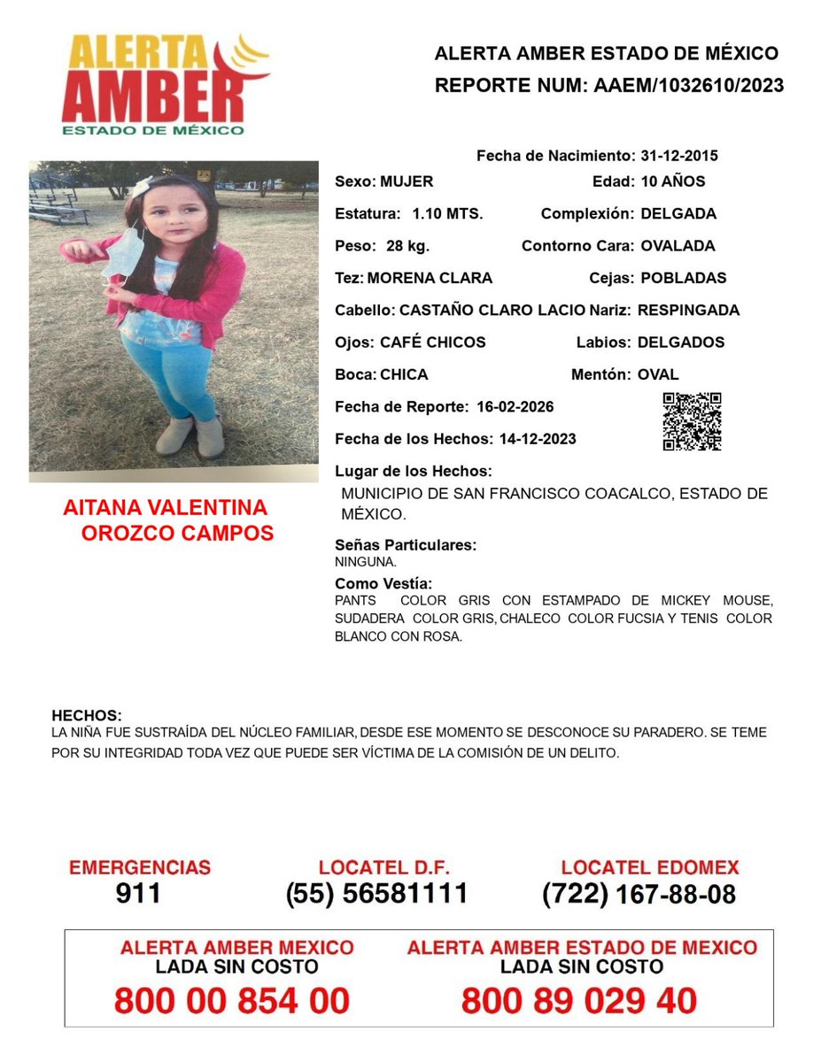 POR FAVOR SE REQUIERE DE SU AYUDA PARA LOCALIZARLA