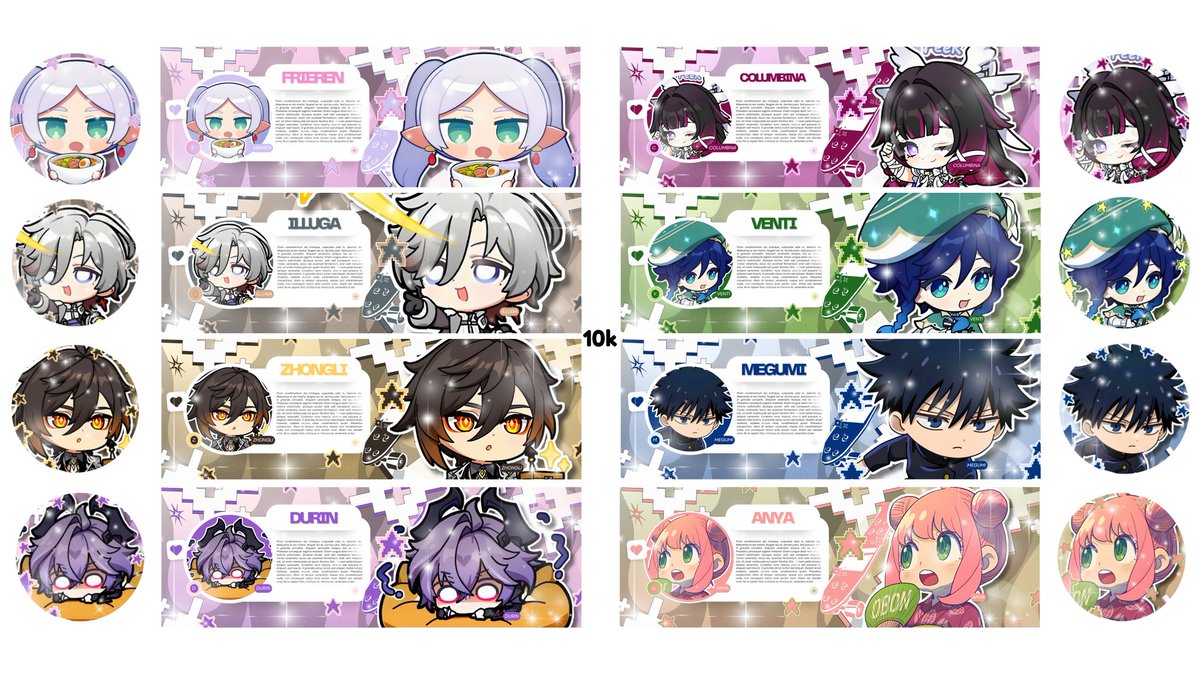 salno's tweet image. Help repost. 

Layout ready stock 2D anime diskon harganya jadi 5k/ea, minat bisa WA atau tele ya. Check ALT untuk lihat available character. 

#zonauang